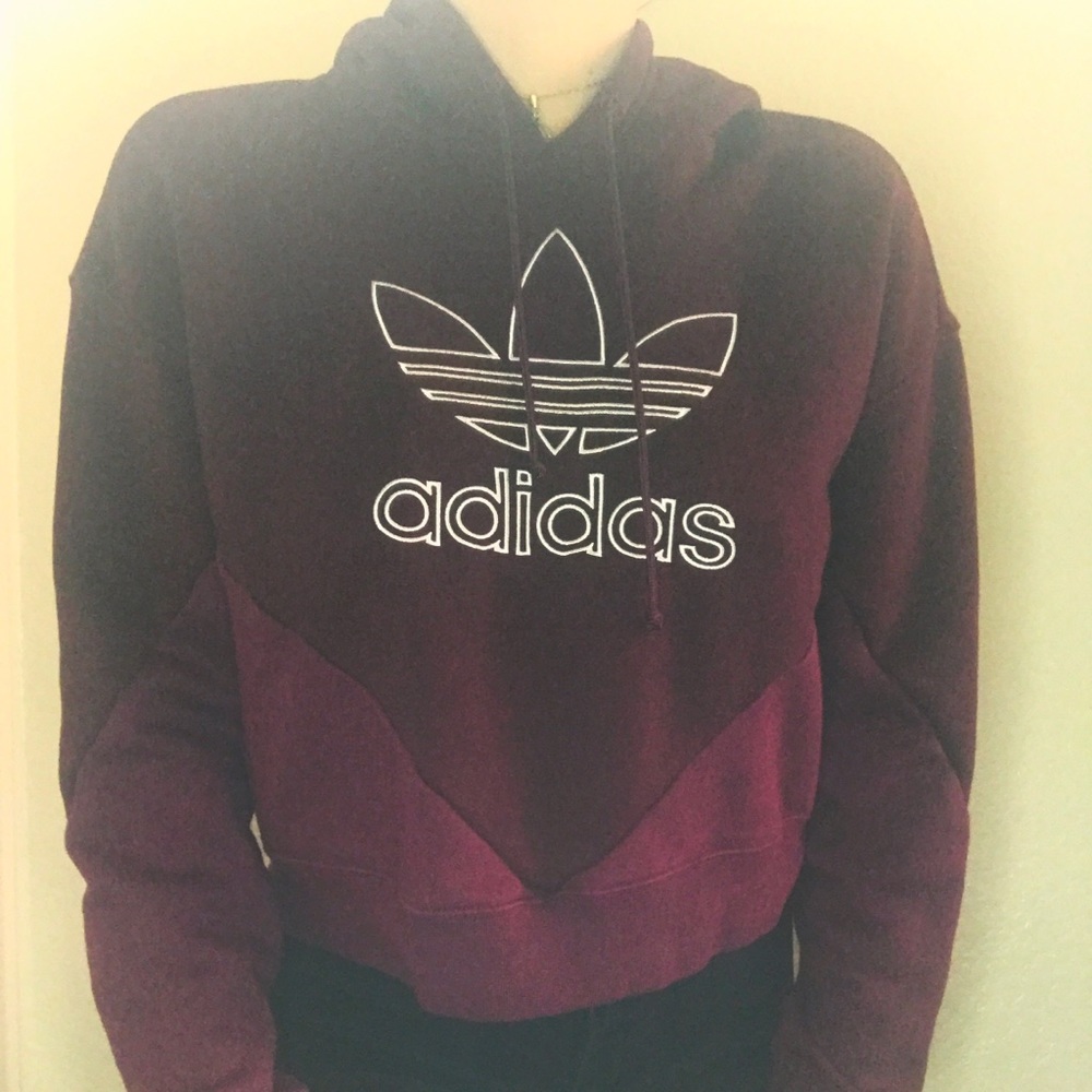 Cropped Adidas hoodie